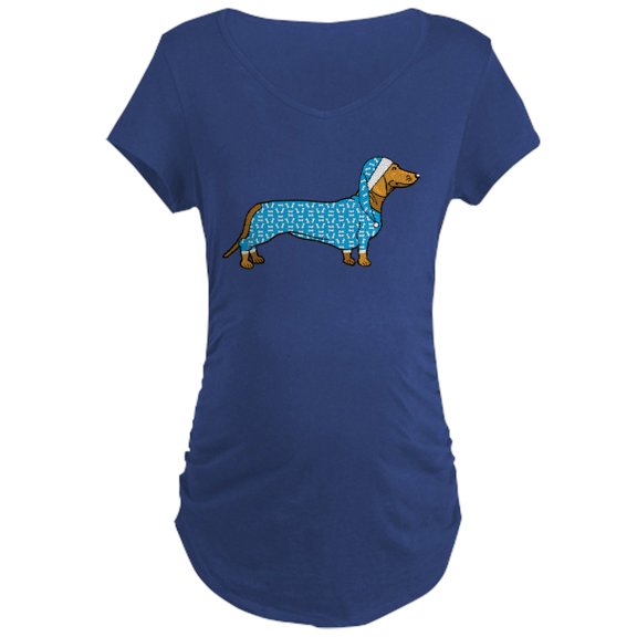 CafePress - Dachshund In Maternity Dark T Shirt - Maternity Dark T-Shirt
