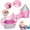 Pink, variant on Toddler Pop Up Playhouse Toy TeqHome 3 in 1 Kids Ball Pit Play Tent with Tunnel for Boys Girls Indoor Outdoor Blue