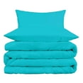 thumbnail image 2 of Superior Cotton Blend 800 Thread Count Duvet Cover Set, King/ California King, Teal, 2 of 4