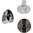 thumbnail image 4 of 6 Piezas Perillas de Control Universales de Metal Perillas de Estufa de Gas Perilla de Encimera Perillas de Control de Estufa de Cocina de Gas para Cocina 6mm, 4 of 5