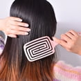thumbnail image 1 of Curved Vented Styling Brush, Ribbed Structure Round Teeth Paddle Hair Detangling Comb Volumizing Prevent Scratch  for Hair Salon Use, 1 of 8