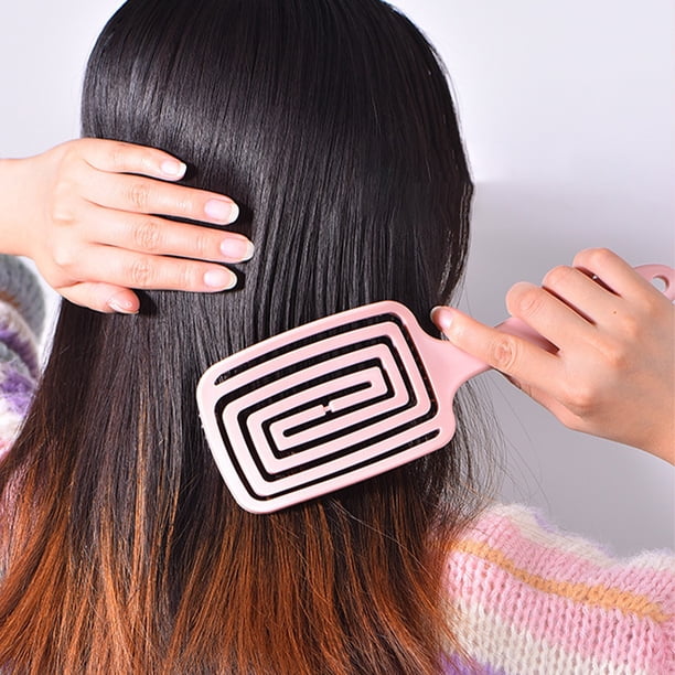 Cepillo Para Desenredar, Cepillo Para Peinar Con Ventilación Curvada Y Agarre Cómodo Para Uso En Peluquería