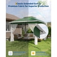 thumbnail image 3 of Memoryfield 11 ft x 11 ft Pop-Up Gazebos, Outdoor Canopy Tent with Mosquito Netting, Green, 3 of 11