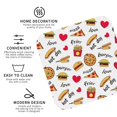 thumbnail image 4 of Disketp Fast Food Funny Coasters,4 Pcs Leather Coasters With Holder, Perfect Housewarming Hostess Gifts,Protect Furniture From Water Marks Scratch And Damage, 4 of 9