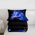 thumbnail image 5 of Erosebridal Kawaii Japanese Girl Twin Comforter Sets,Blue Wild Butterfly Bedding Set For Kids, Reversible 2-Piece, 5 of 7
