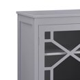 thumbnail image 2 of Armoire en Bois à une Porte avec 3 Compartiments de Rangement, Petit, Gris, 2 of 2