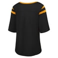 thumbnail image 3 of Women's G-III 4Her by Carl Banks Black Iowa Hawkeyes Plus Size Linebacker Half-Sleeve T-Shirt, 3 of 3