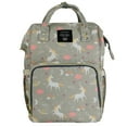 thumbnail image 5 of LEQUEEN Baby Diaper Bag Backpack Large Capacity Waterproof Backpack Nappy Changing Bag, Light Gray, 5 of 10