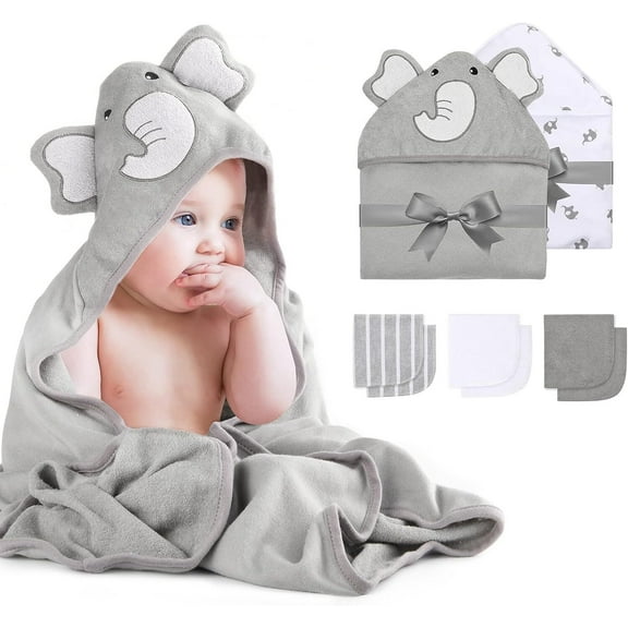 Momcozy Toalla Con Capucha Para Bebé De 8 Piezas Para Recién Nacidos, Bebés Y Niños Pequeños