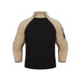 thumbnail image 2 of DYMADE Men's Winter Fleece Colorblock Long Sleeve Stand-Up Collar 1/2 Zip Athletic Fit Sweatshirt, 2 of 3