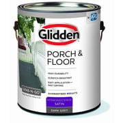 Glidden Porch & Floor 1 gal. Dark Gray Satin Interior/Exterior Paint with Primer