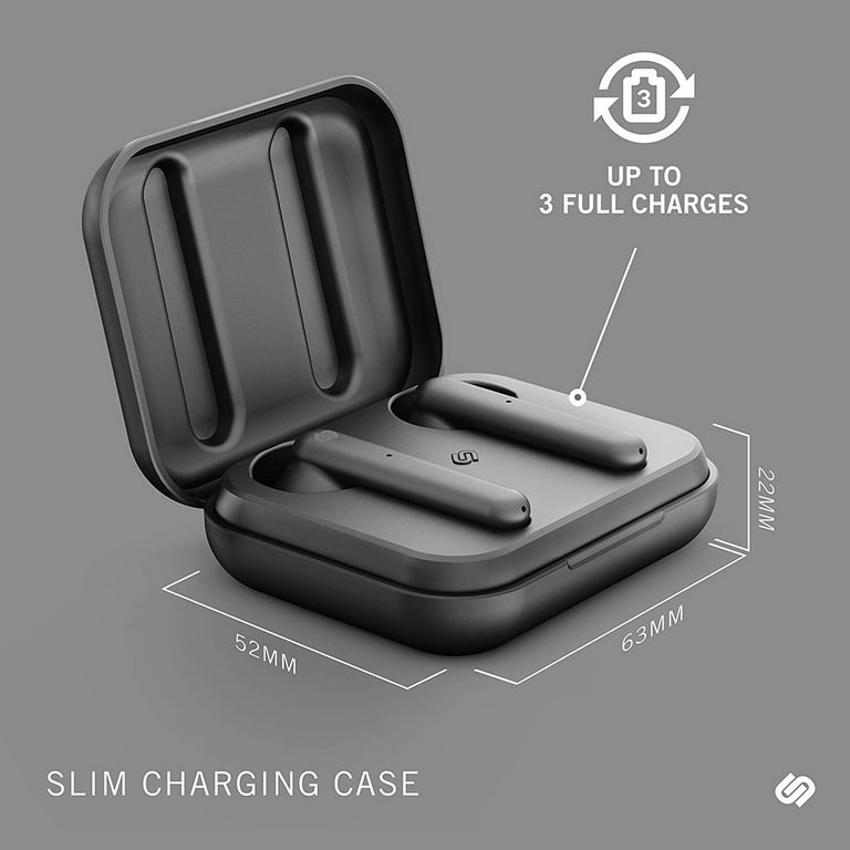 Urbanista Stockholm True Wireless Earbuds 14h Playtime Bluetooth 5.0 With Charging Case Touch Controls Dual Mic Earphones Compatible With Android And Ios Black Walmart