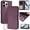 Violet, variant on Wallet Case for iPhone 11 Pro Max, PU Leather Protective Case Wallet with Card Holder/Cash Slot, Flip Kickstand, Wrist Hand Strap, Magnetic Clasp, Shockproof Full Body Phone Cover, Yellow
