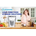 thumbnail image 6 of Wisesorb 1 Quart Mylar Bags for Food Storage, 180pcs 7"x10" Resealable Bags for Food, 10 Mil Ziplock Resealable Stand Up Mylar Bags, 6 of 8