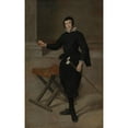 thumbnail image 2 of Diego Velázquez 13x18 Gold Ornate Wood Frame and Double Matted Museum Art Print Titled - Portrait of the Jester Calabazas (C. 1631-32), 2 of 4