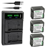 Kastar 3-Pack VW-VBG130 Battery and LTD2 US… product image
