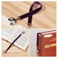 thumbnail image 6 of 1set Velvet Ribbon Bookmarks with Alloy and Glass Bead Bee & Honeycomb & Oval Mixed color 230mm 2 styles 2pcs/style 4pcs/set, 6 of 7