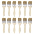 thumbnail image 1 of Unique Bargains 2 Inch Natural Bristle Flat Edge with Wood Handle Paint Brush 12Pack, 1 of 5