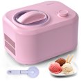 thumbnail image 1 of Costway Ice Cream Maker 1.1 QT Automatic Frozen Dessert Machine w/ Spoon Pink, 1 of 10