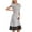 Gray, variant on Kaemgyyd Women's Nightgown Cute Mesh Short Sleeve Crew Neck Sleepwear Polka Dot Lace Tirm Comfy Sleepshirts Nightshirt
