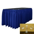 thumbnail image 1 of LA Linen LA Linen Polyester Poplin Table Skirt 17-Foot by 29-Inch Long with 10 L-Clips, Royal Blue, 1 of 4