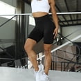 thumbnail image 4 of FITTOO Women Seamless Yoga Shorts Smile Contour Butt Lift Yoga Pants, 4 of 6