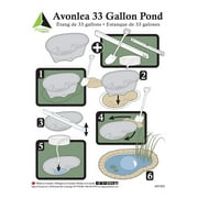 Algreen Pond Liner Avonlea - 33 gal - Rigid Plastic Base