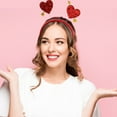 thumbnail image 6 of Masteelf Romantic Arrow Heart Headband for Valentine's Day Celebrations in Red Color Nonwoven Fabrics Plastic 0.5 inch wide, 6 of 10