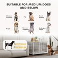 thumbnail image 3 of Dog Crate Furniture with Washable Cushion, Adjustable Feet for Medium Dogs, Indoor Use, Grey, 3 of 6