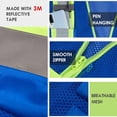 thumbnail image 4 of Chaleco de seguridad SULWZM XXL azul con bolsillos reflectantes con cremallera, 4 of 6