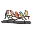 thumbnail image 2 of Adornos de Escritorio de Pájaros de Vidrieras en Rama Adornos Artísticos de la Serie de Pájaros de Metal Acrílico Pájaros de Estilo Multicolor de Doble Cara ANGGREK Otros, 2 of 8