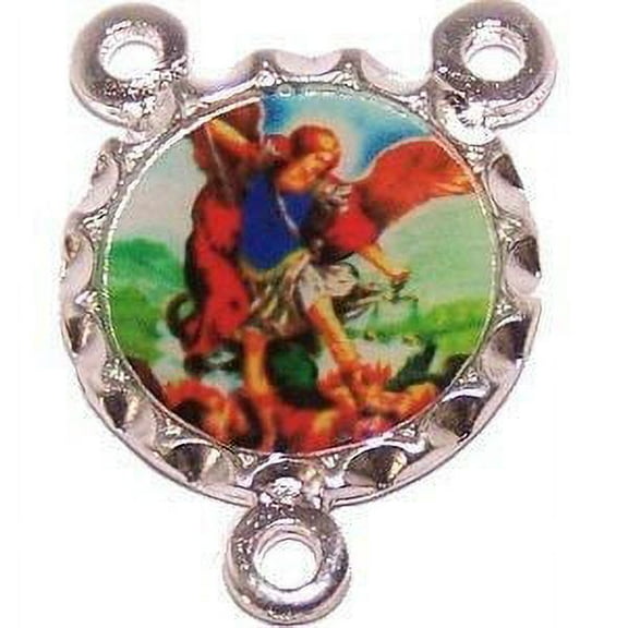 Arch Angel Michael resined silver-toned center (2cm - 0.8")