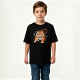 thumbnail image 2 of Boys Graphic T-Shirt Wild Tiger Animals Art Kids Tees 100% Cotton Short Sleeve Tops Ages 4-13Y, 2 of 4