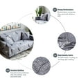 thumbnail image 6 of TIFEE Stretch Sofa Covers Printed Couch Cover for Armchair Loveseat Couch Sectional Sofa Slipcover Furniture Elastic Universal Furniture Protector with 1 Pillowcase, 6 of 6
