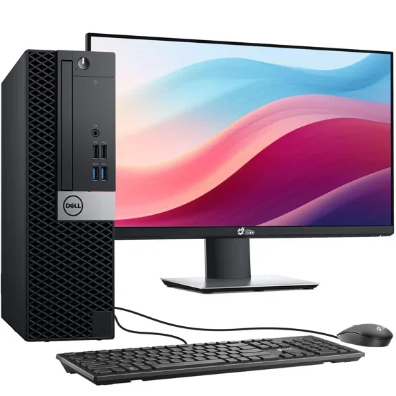 Restored Dell OptiPlex Desktop Computer PC Quad-Core i5-6500  16GB DDR4 Ram  512GB SSD  22 inch Monitor  RGB KB & Mouse  Windows 11 Pro  WiFi (Refurbished)