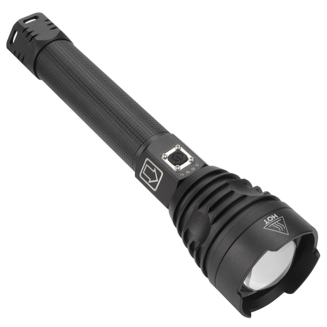 Linterna, Linterna Con Zoom Telescópico, LED De Cuatro Núcleos XHP90 Y Mecha De Alta Potencia, Barril De Aleación De Aluminio Simple Y Elegante Para Viajar A Casa ANGGREK Otros