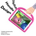 thumbnail image 6 of Allytech Kids Case for New iPad 10.2" 7th Generation, Soft EVA Foam Rubber Lightweight Handle Folding Stand Kids Proof Heavy Duty Protection Case Cover for Apple iPad 7th Gen, Pink, 6 of 7