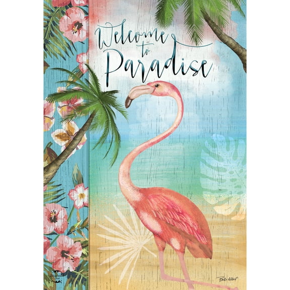 Briarwood Lane Summer Garden Flag 12x18 For Outdoor Welcome To Paradise For Summer Garden Flag Flags For Outside