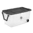 thumbnail image 2 of Sterilite 160 Qt Latching Stackable Wheeled Storage Tote w/ Lid, 4 Pack, 2 of 8