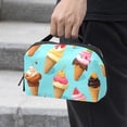 thumbnail image 2 of Ice Cream Waterproof Oxford Cloth Charger Case with Storage Pouch, Cord Organizer, Phone Cable Organizer, and Charger Storage Organizer - 5.9x9.44x3.14 in., 2 of 6