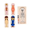 thumbnail image 4 of ZLight Unique Jigsaw Puzzles Toy Wooden Human Body Cognitive Development Fun Birthday Gift For Kids With Rounded Thanksgiving Girl 30x15x1.3cm, 4 of 6