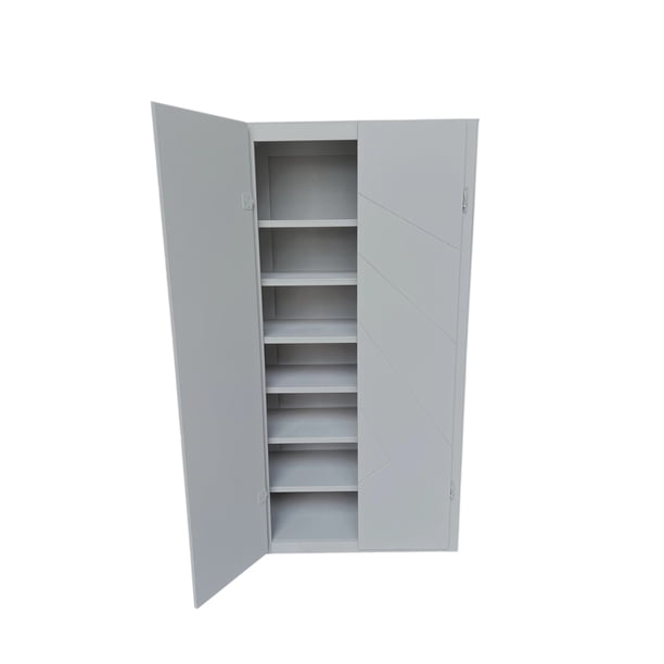 Zapatero Organizador Gris de Madera para 36 Pares o mas | Mueble Zapatera Moderno para Recámara, Closet o Entrada