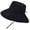 Deep Black, variant on Sun Hats Waterproof Lightweight Bucket Caps Packable Summer Cap with Adjustable Chin Strap Breathable Hiking Fishing Hat Outdoor Protection Black