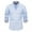 Light Blue, variant on Honeeladyy Men's Color Matching Shirt Long Sleeved Lapel Button Casual Top/shirt Blouse