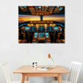 thumbnail image 2 of Nawypu  Canvas Prints Wall Art Airplane Cockpit Flight Deck in Sunset Photo Art Print Plane Poster Modern Home Decor Stretched and Framed Ready to Hang for Office Decorations, 2 of 6
