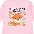thumbnail image 4 of Inktastic My Granny Loves Me- Little Fox Boys or Girls Long Sleeve Toddler T-Shirt, 4 of 5