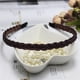 thumbnail image 1 of Diadema tejida con estilo, torcida con cuentas, diadema ancha con perlas finas, accesorios para el cabello de moda, tocado, 1 of 6