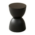thumbnail image 3 of Taburete pequeño redondo para cambiar zapatos, mueble multiusos sencillo y elegante. Negro, 3 of 9