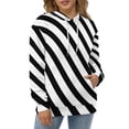 thumbnail image 4 of Black And White Striped 1 3D Print Hoodie Men Women Autumn Thin Pullover Sweatshirt Vintage Streetwear Tops, 4 of 6