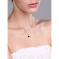 thumbnail image 3 of Gem Stone King 1.05 Ct Round Black Diamond 14K Gold Filled Pendant With Chain, 3 of 3